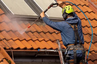 Démoussage et hydrofuge de toiture à Henvic